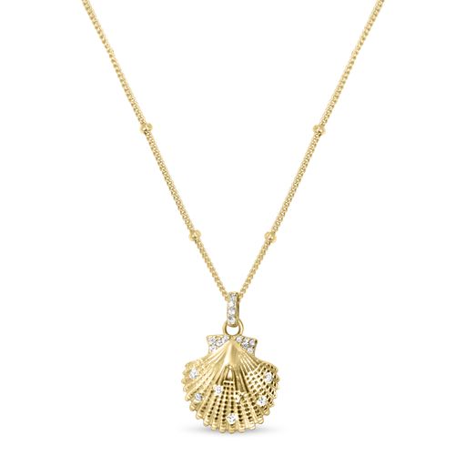 Sultry Shell Necklace (Gold)