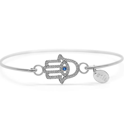 Hamsa Eye Bracelet (Silver)