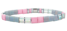 MOM - Morse Code Tila Beaded Bracelet