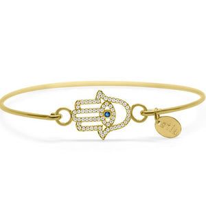 Hamsa Eye Bracelet (Gold)