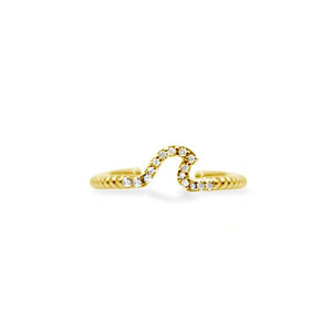 Pavé Ride the Waves Ring (Gold)