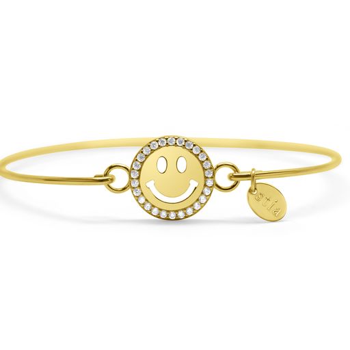 Smiley Face Bracelet (Gold)