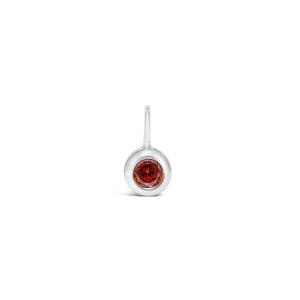 Birthstone Pendant - Garnet CZ