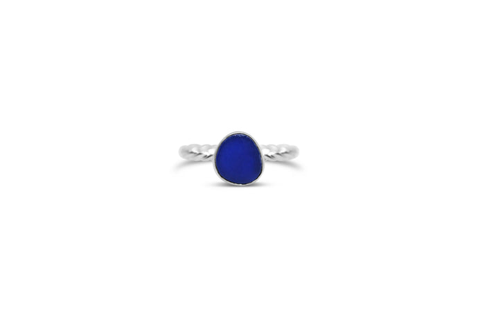 Stia by the Sea Cobalt Sea Glass Ring