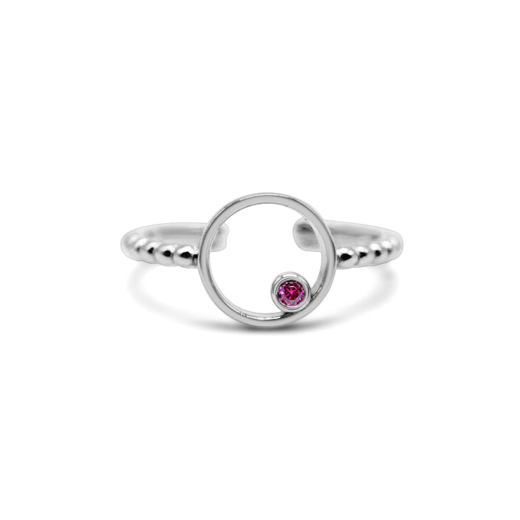 IT FITS! Solo Solitaire Ring (Ruby)
