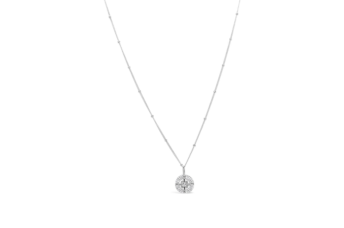 Stia by the Sea Pavé Compass Necklace – Stia Jewelry