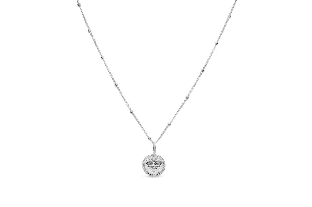 Charm & Chain Necklace Pavé Queen Bee