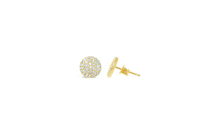 "Pretty Party" Earring Pavé Disk Stud