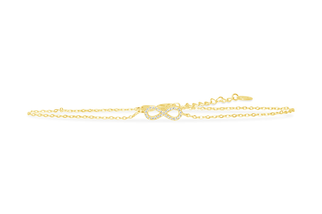 Luxe Leg Anklet Pavé Infinity