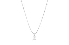 Diamond Cut Love Letter Necklace "Z"