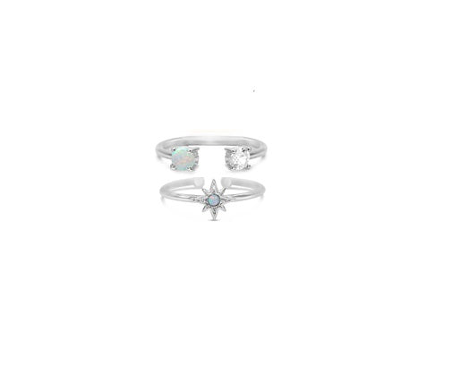 Pretty Little Rings!  Stacking Set Boxed Celestial Stack