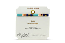 Skylar Paige - HOPE - Morse Code Tila Beaded Bracelet - Just beachy bellini