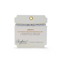 Skylar Paige - SELF LOVE - Morse Code Tila Beaded Bracelet - Gracious Grey